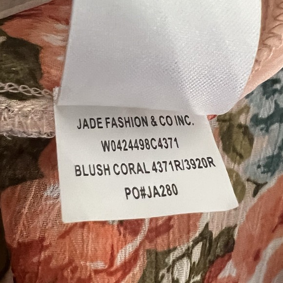 BOG Collective Kimono‎ Duster Cardigan Womens XS/S Pink Floral Hi Lo Sheer Open - Picture 14 of 14